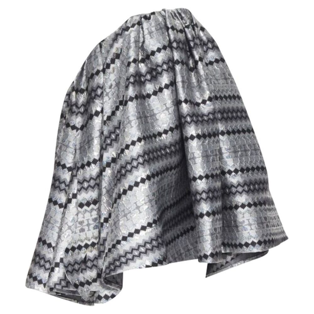 Maticevski Profound lurex jacquard strapless top